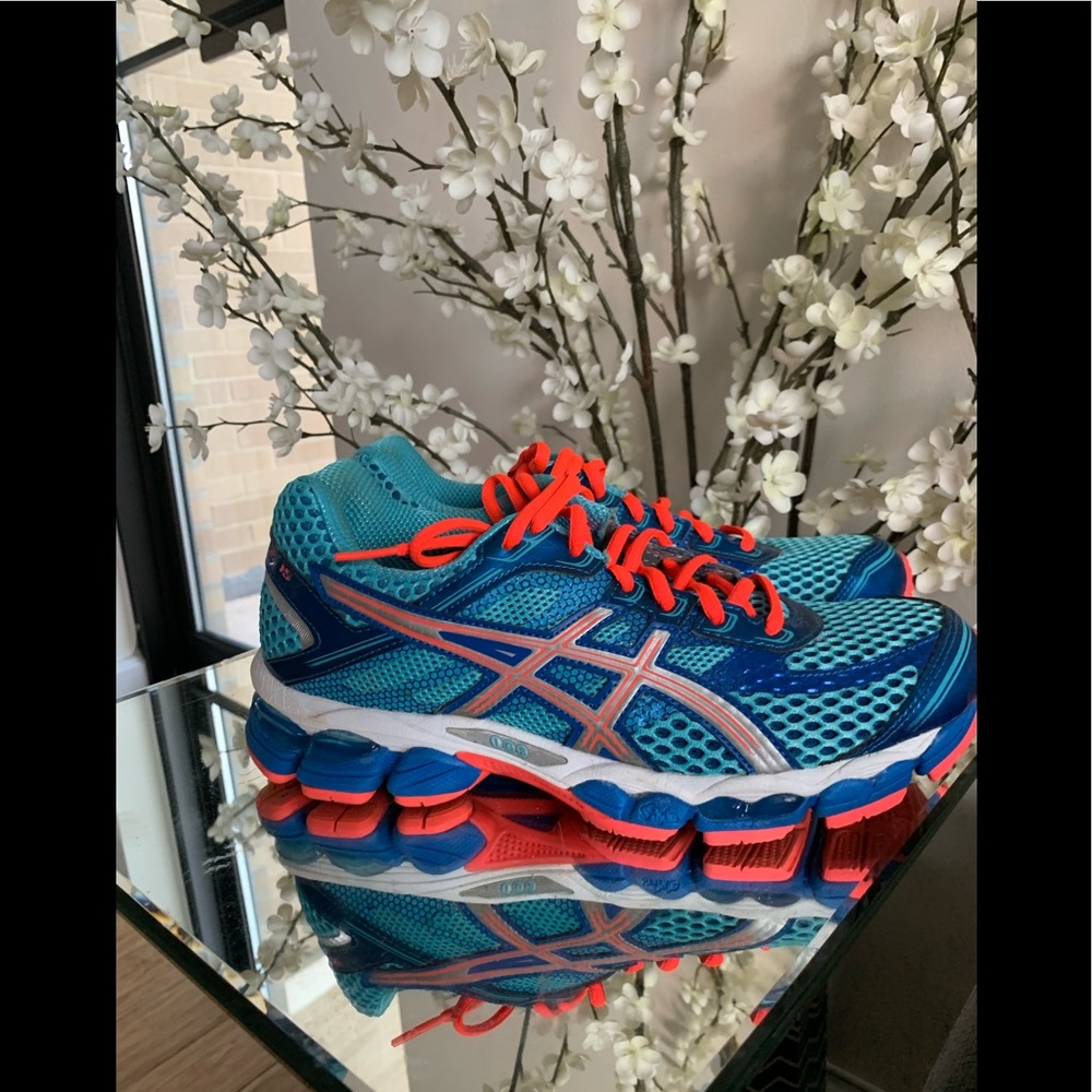 🔥🔥 Royal Blue w/Fluo Watermelon ASIC Sneaker🔥🔥